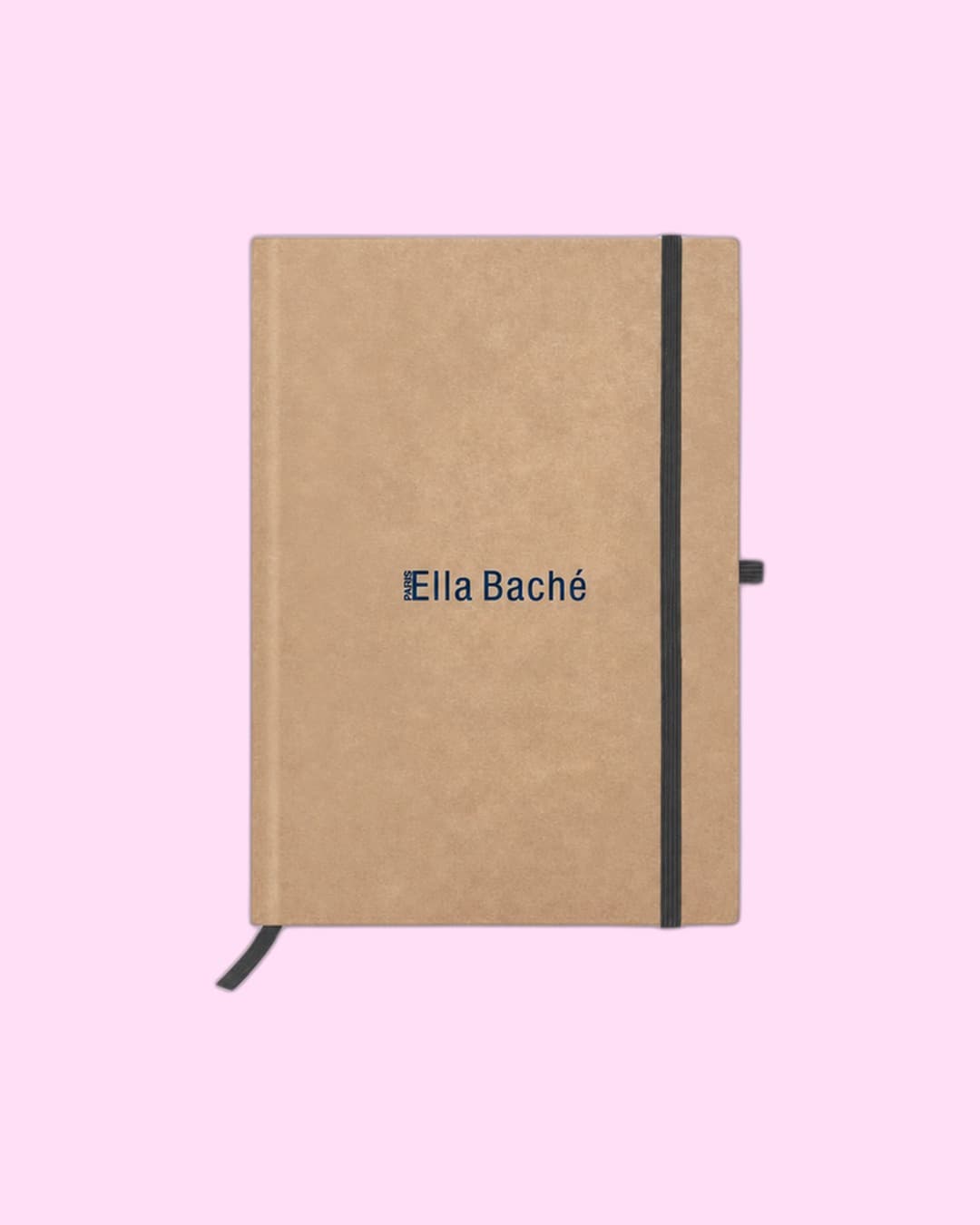 Ella Baché — Tan Parisian-style salon notebook with navy wordmark