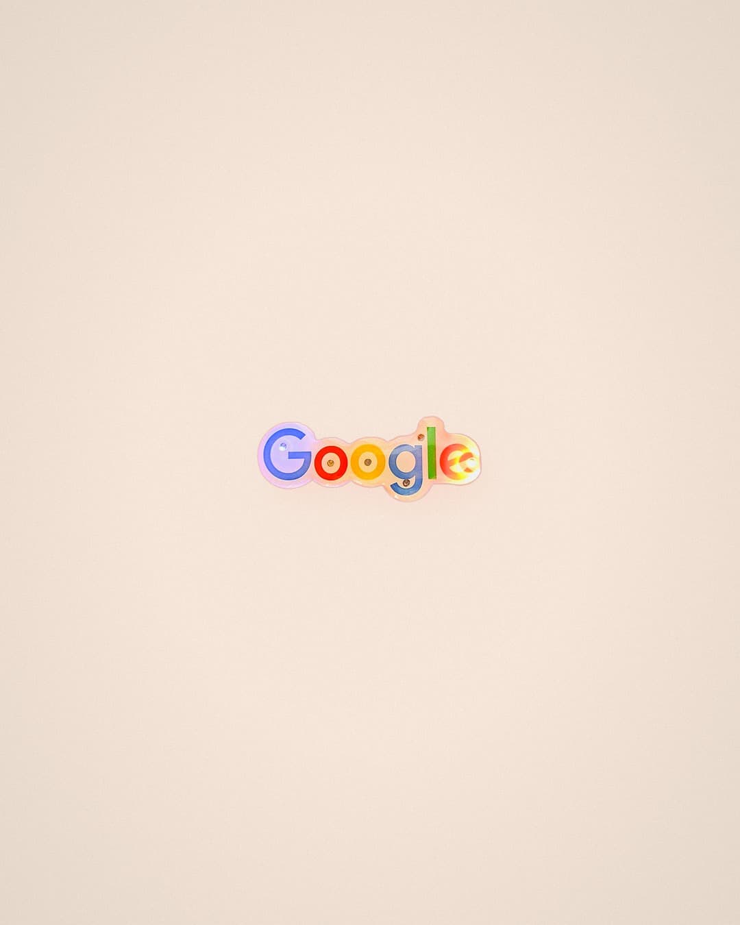 Google — Iridescent acrylic logo pin