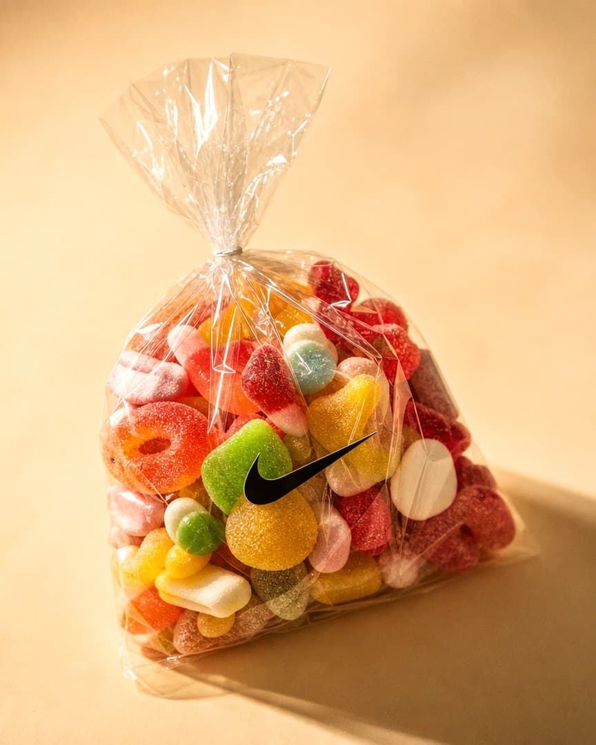 Nike — Branded cello lolly bag