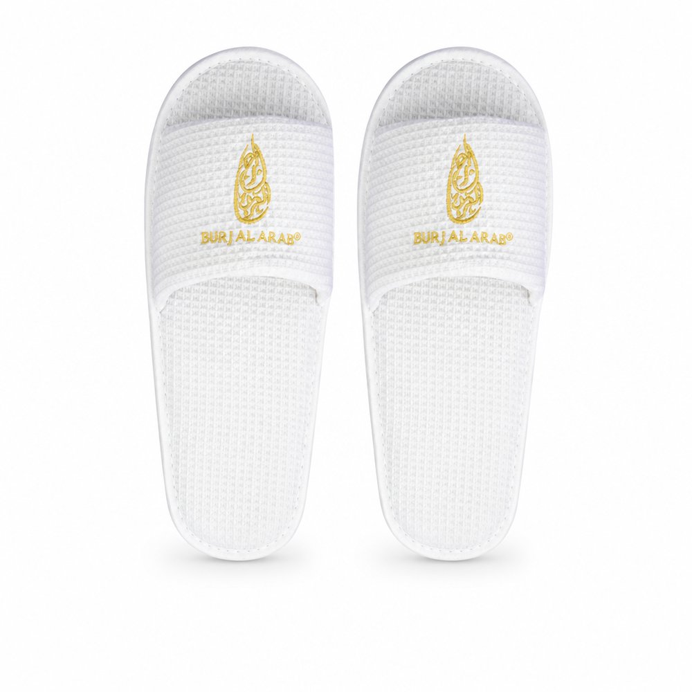 Waffle Cotton Resort Slippers