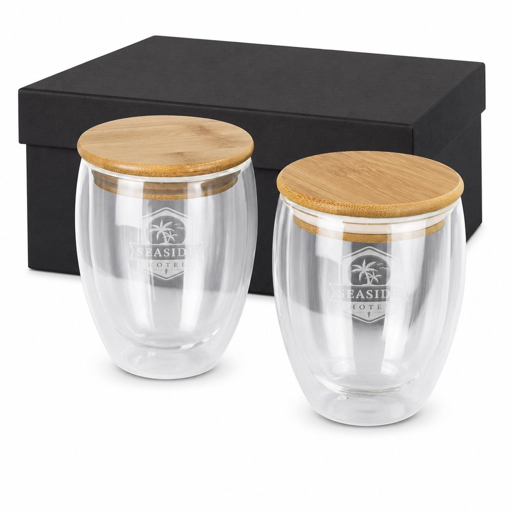 Azzurra Double-Wall Glass Cup Set