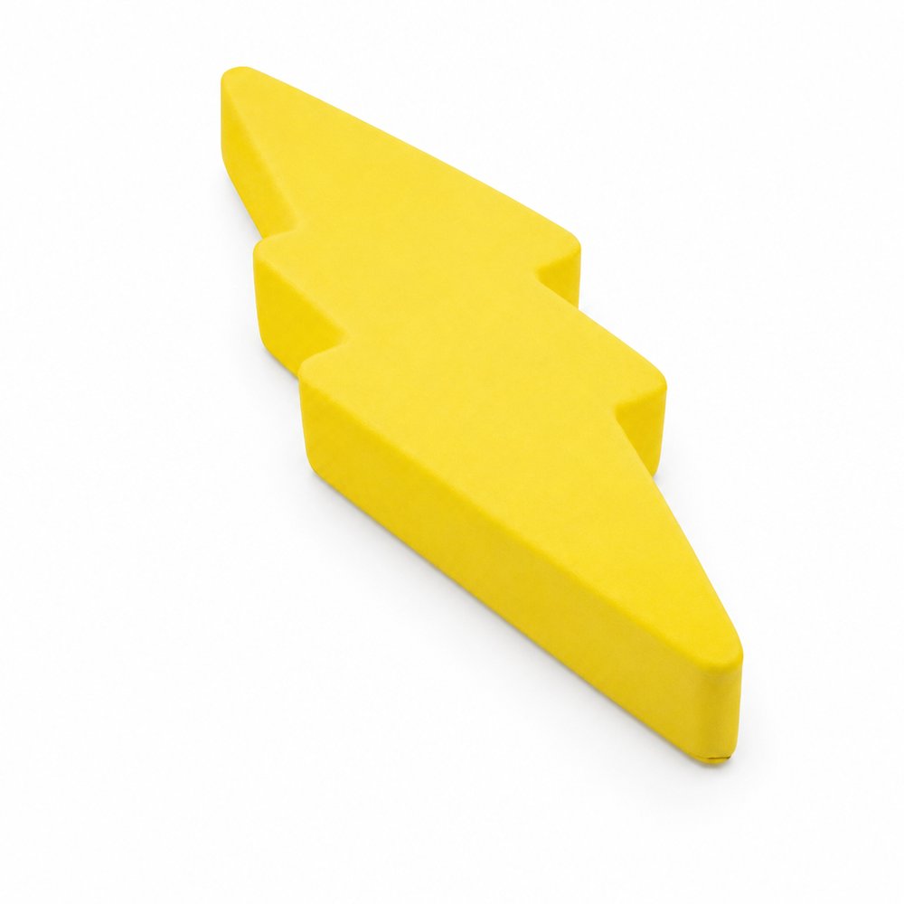 Lightning Bolt Stress Ball — Branded Shaped Stress Reliever