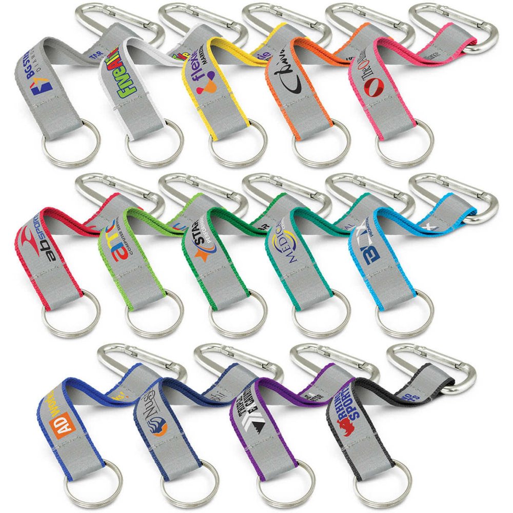 Reflector Key Ring with Carabiner Clip