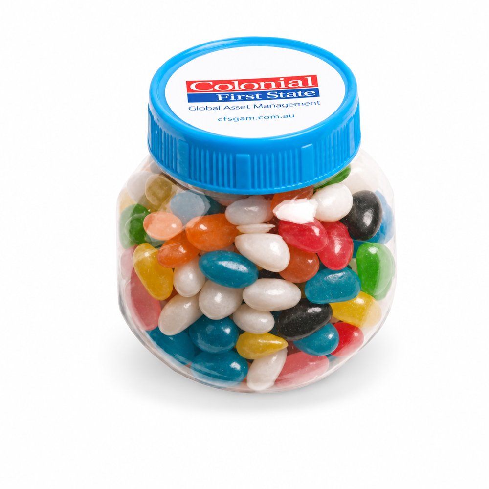 Branded Large Plastic Lolly Jar