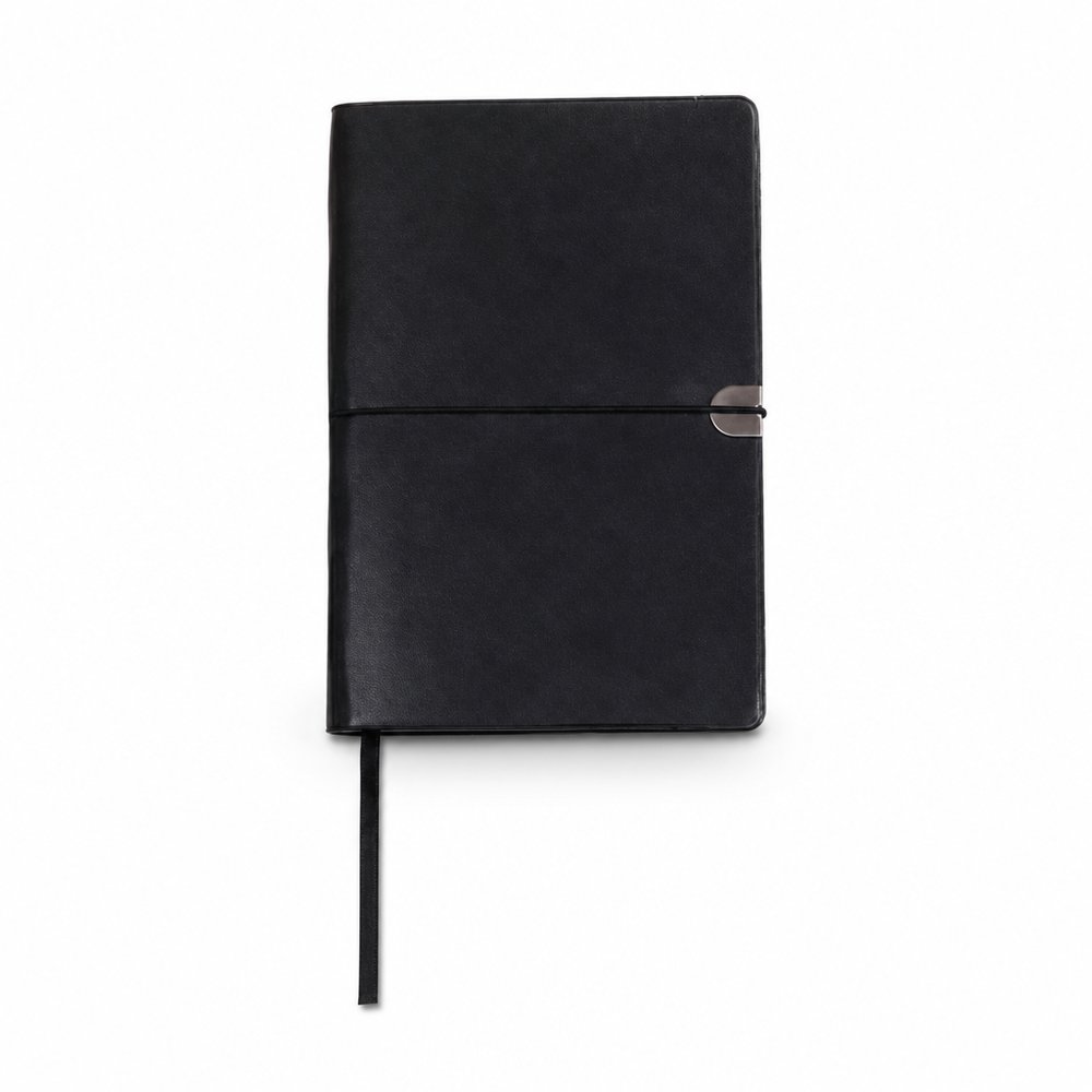 A5 Faux Leather Corporate Notebook With Bookmark