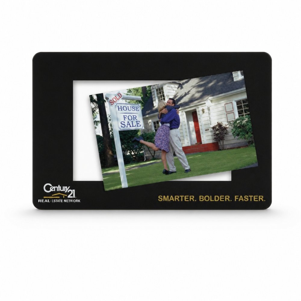 Magnetic Photo Frame with Business Card Insert