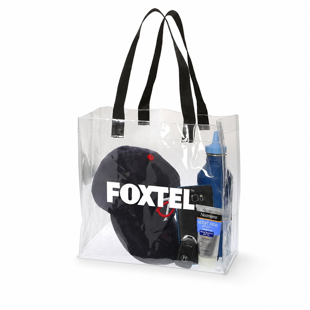 Clear Stadium Tote Bag — Branded PVC Event Bag