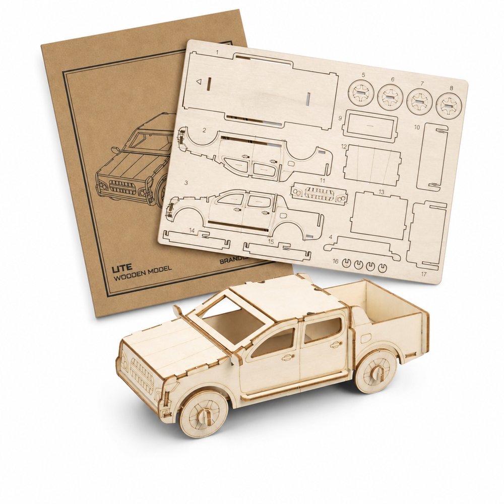 Wooden Ute Model Kit — Eco Branded Gift
