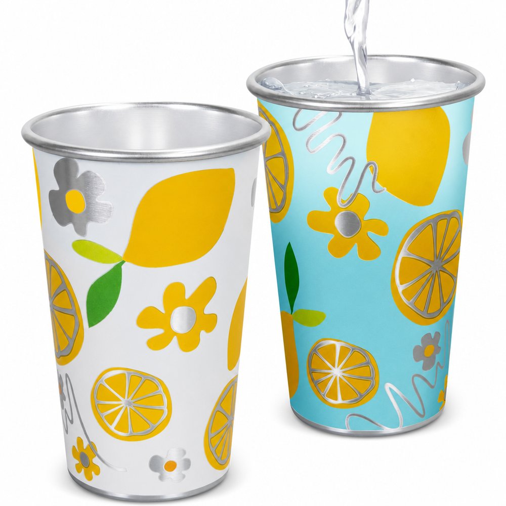 Burano Colour-Changing Aluminium Cup 400ml