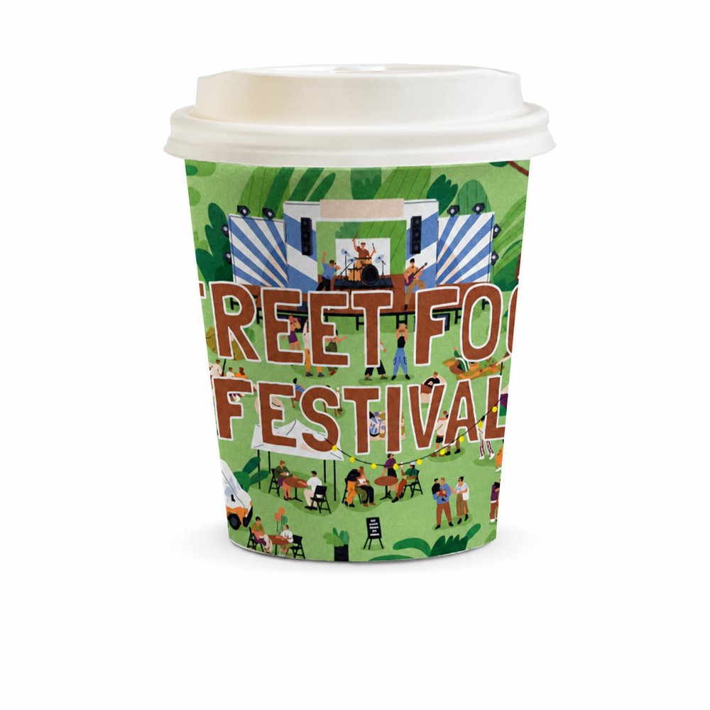 Compostable Paper Coffee Cup 230ml