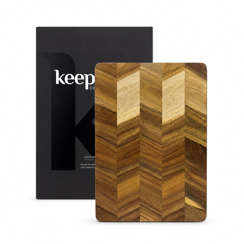 Keepsake Acacia Chevron Chopping Board