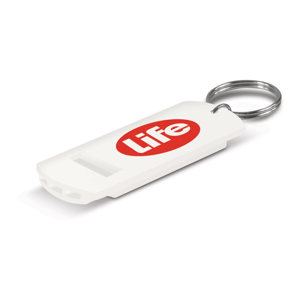 Compact Safety Whistle Keyring