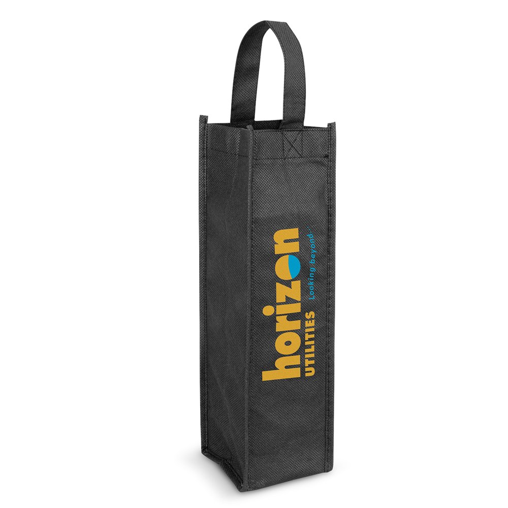 Single Wine Bottle Tote - Non-Woven