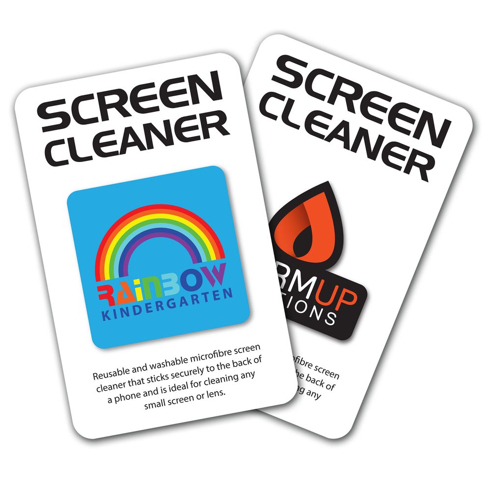 Stick-On Microfibre Screen Cleaner