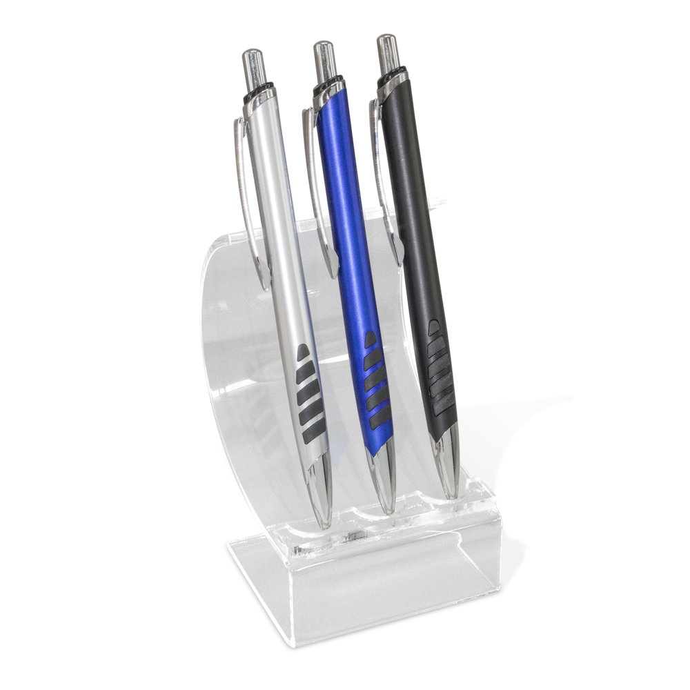 Clear Acrylic Triple Pen Display Stand