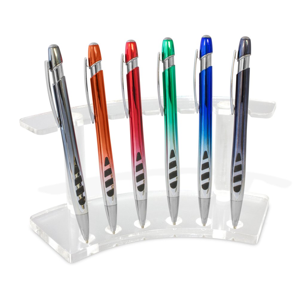 Clear Acrylic Six-Pen Display Stand