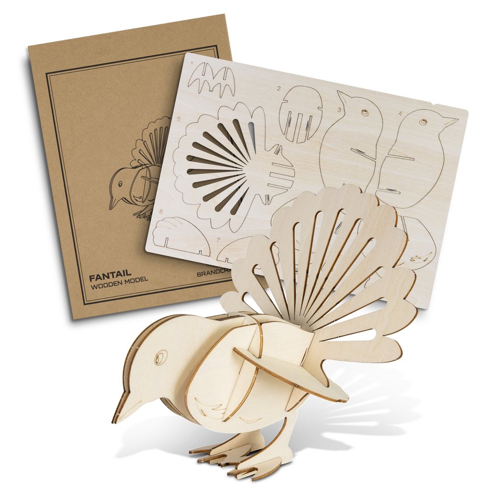 BRANDCRAFT Natural Basswood Fantail Model Kit