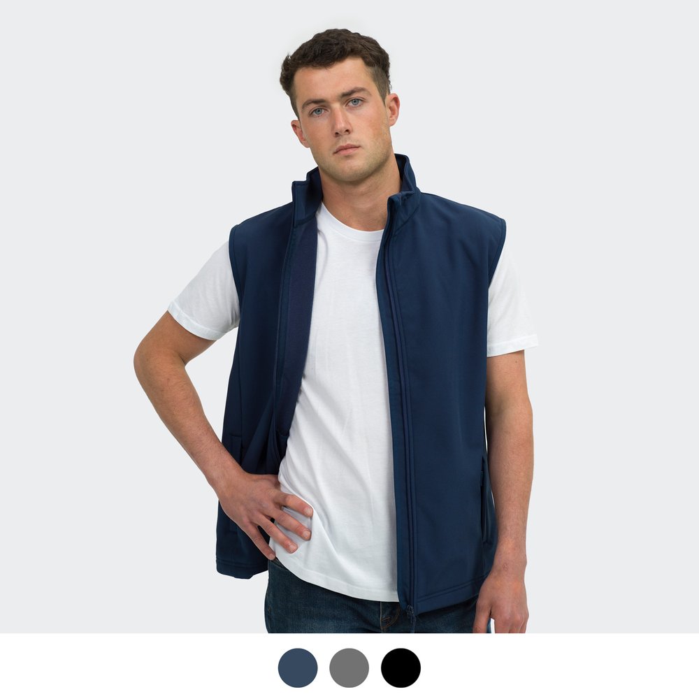 Hudson Water-Resistant Men's Softshell Vest