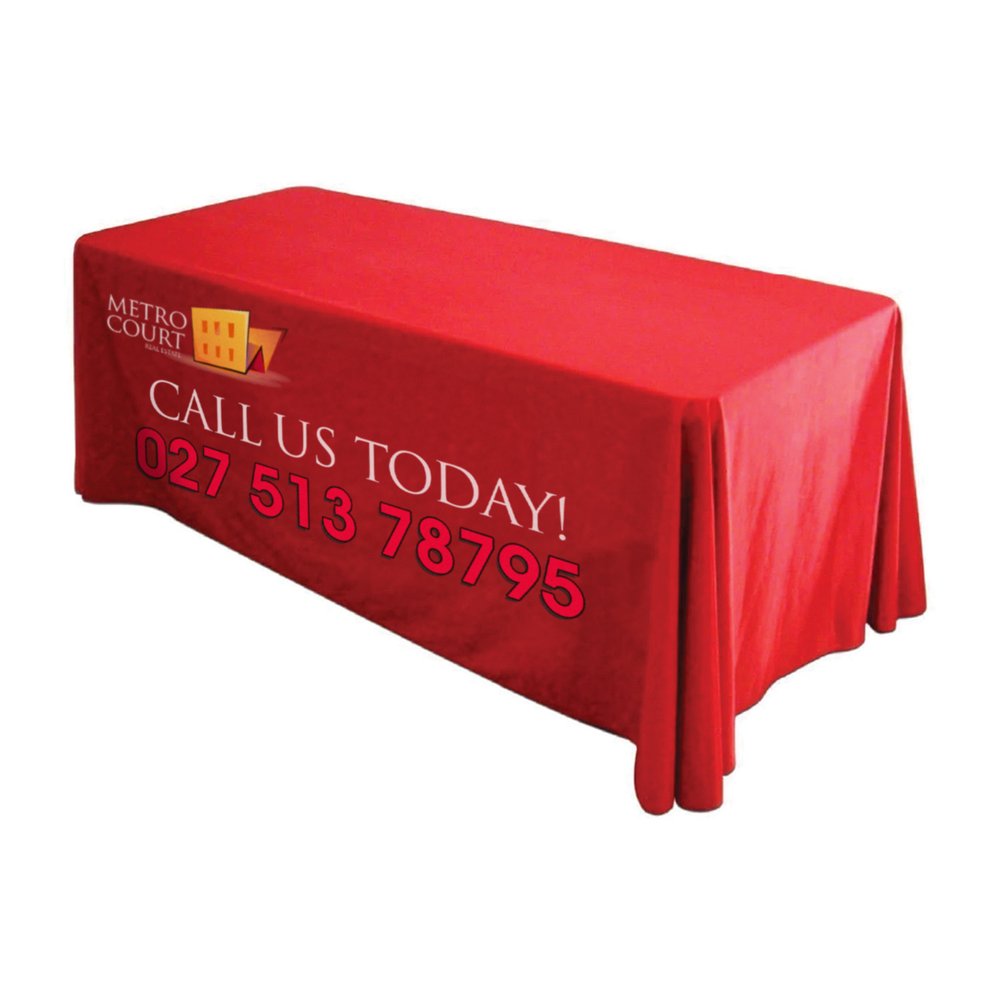 Full-Colour Exhibition Table Cover Throw