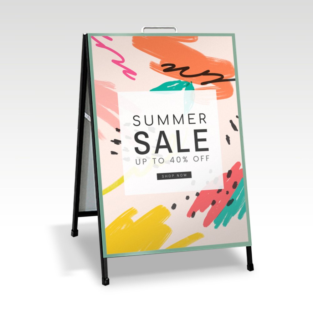 Steel Pavement A-Frame Sign