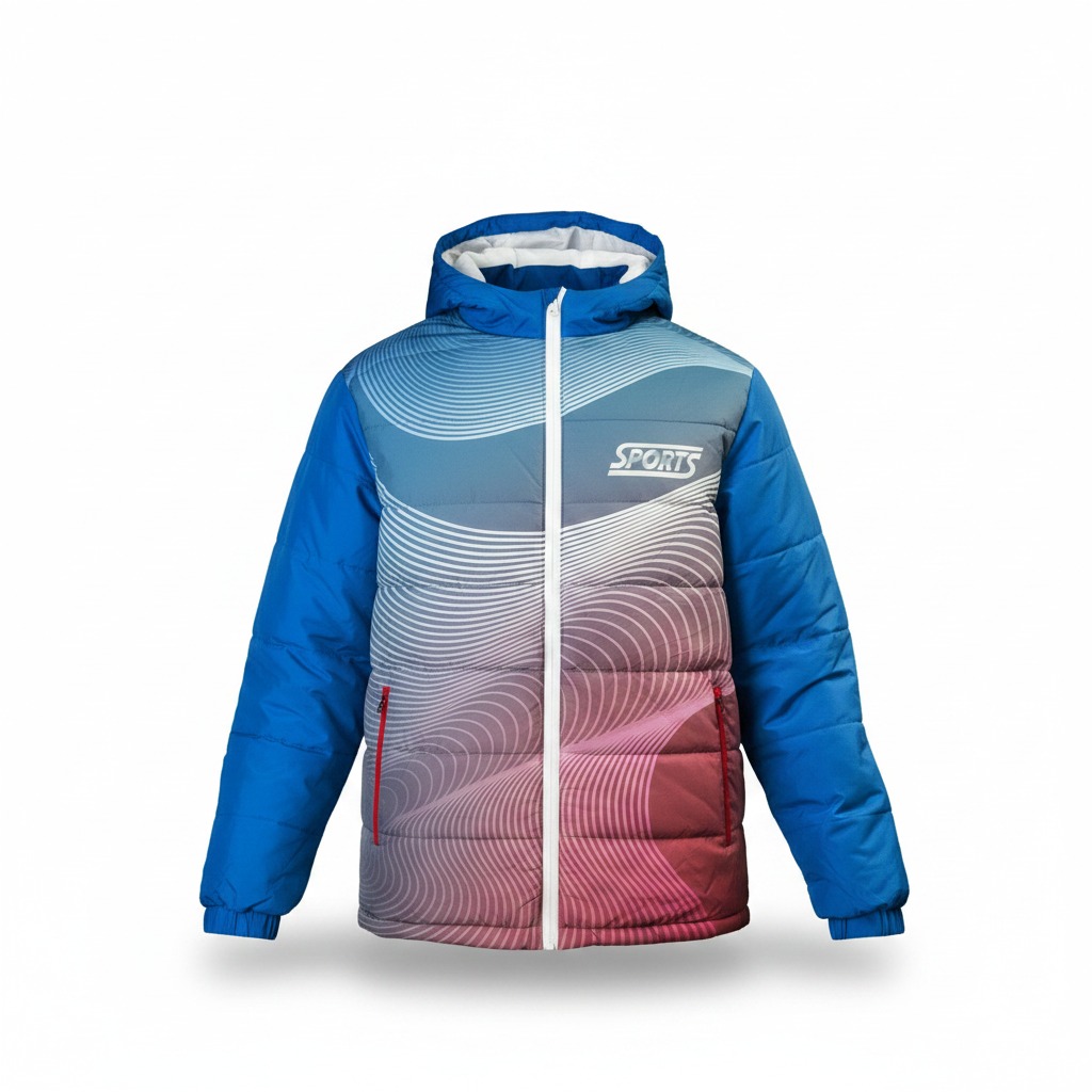 Sublimation Print Puffer Jacket