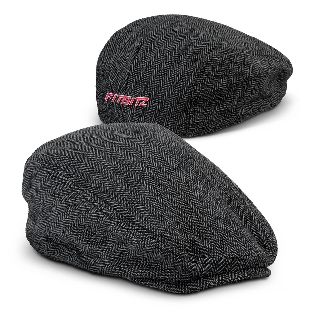 Classic Herringbone Flat Cap