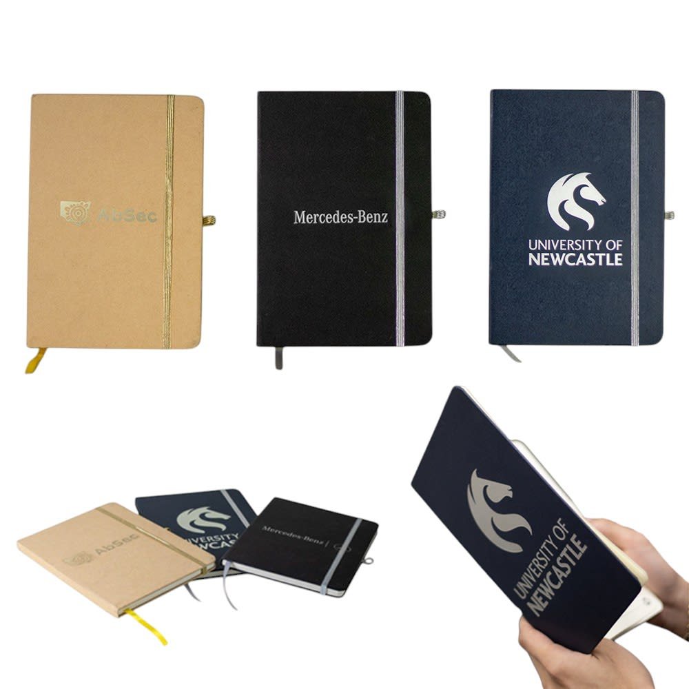 Engraved A5 Notebook with Metallic Underlay