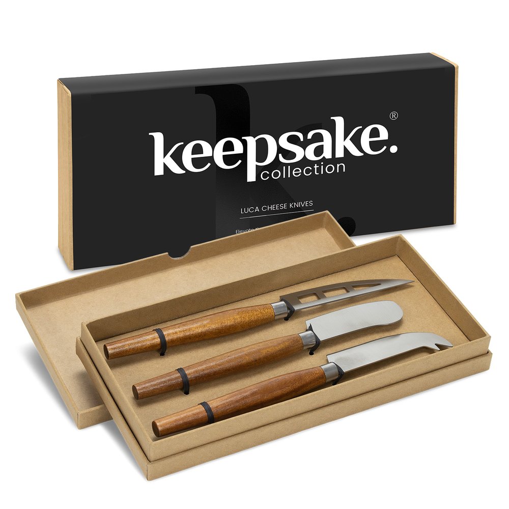 Luca Acacia Cheese Knife Trio for Grazing