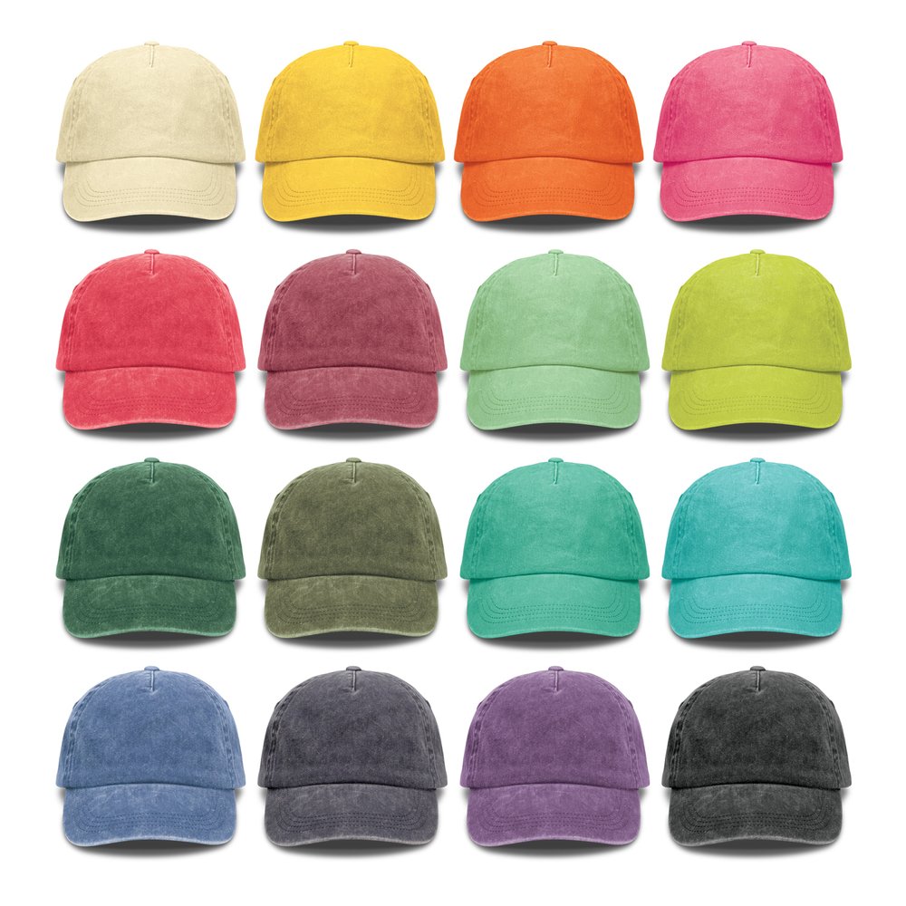 Washed Cotton Five-Panel Cap in Sixteen Shades