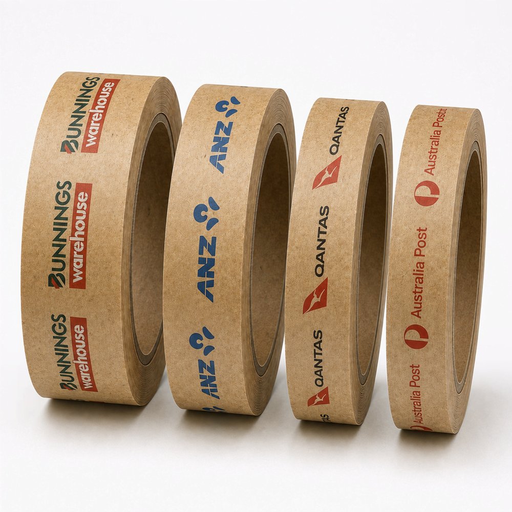 Kraft Paper Packaging Tape, Branded Seal