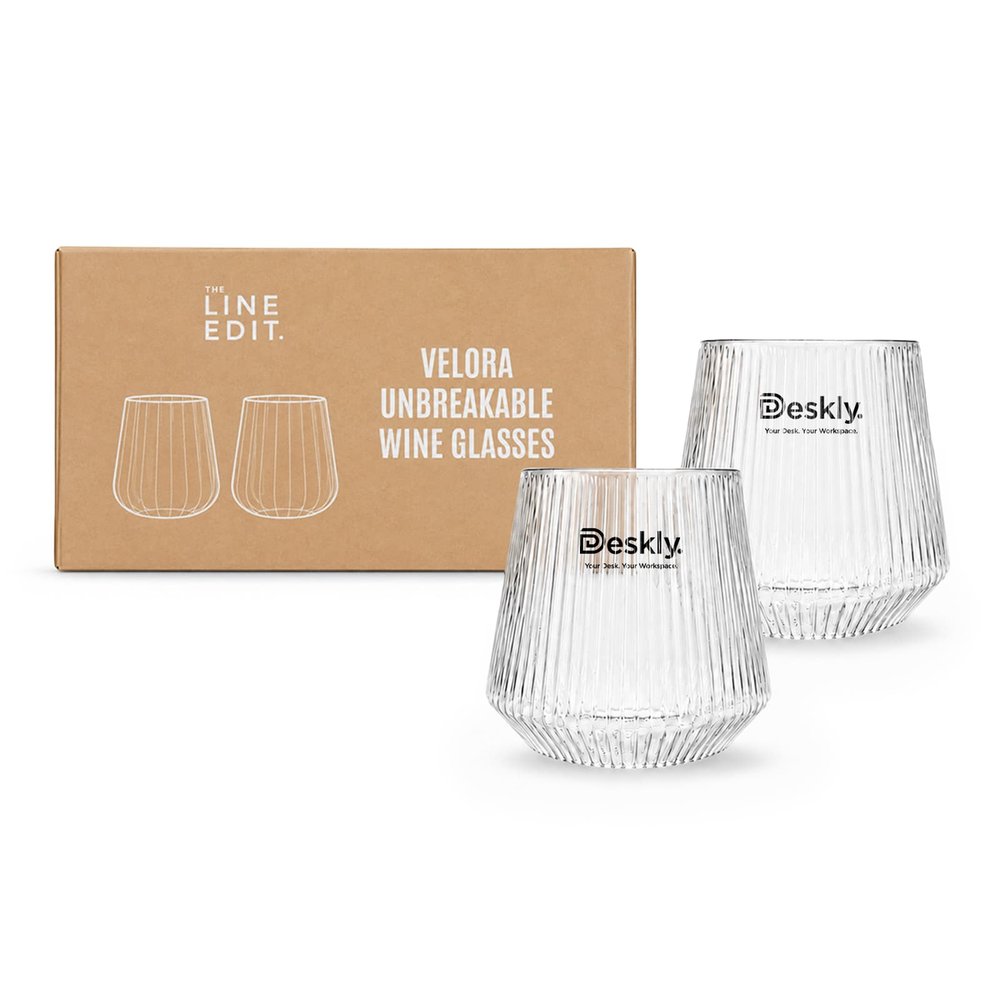 Velora Fluted Tritan Tumbler Duo Gift Set