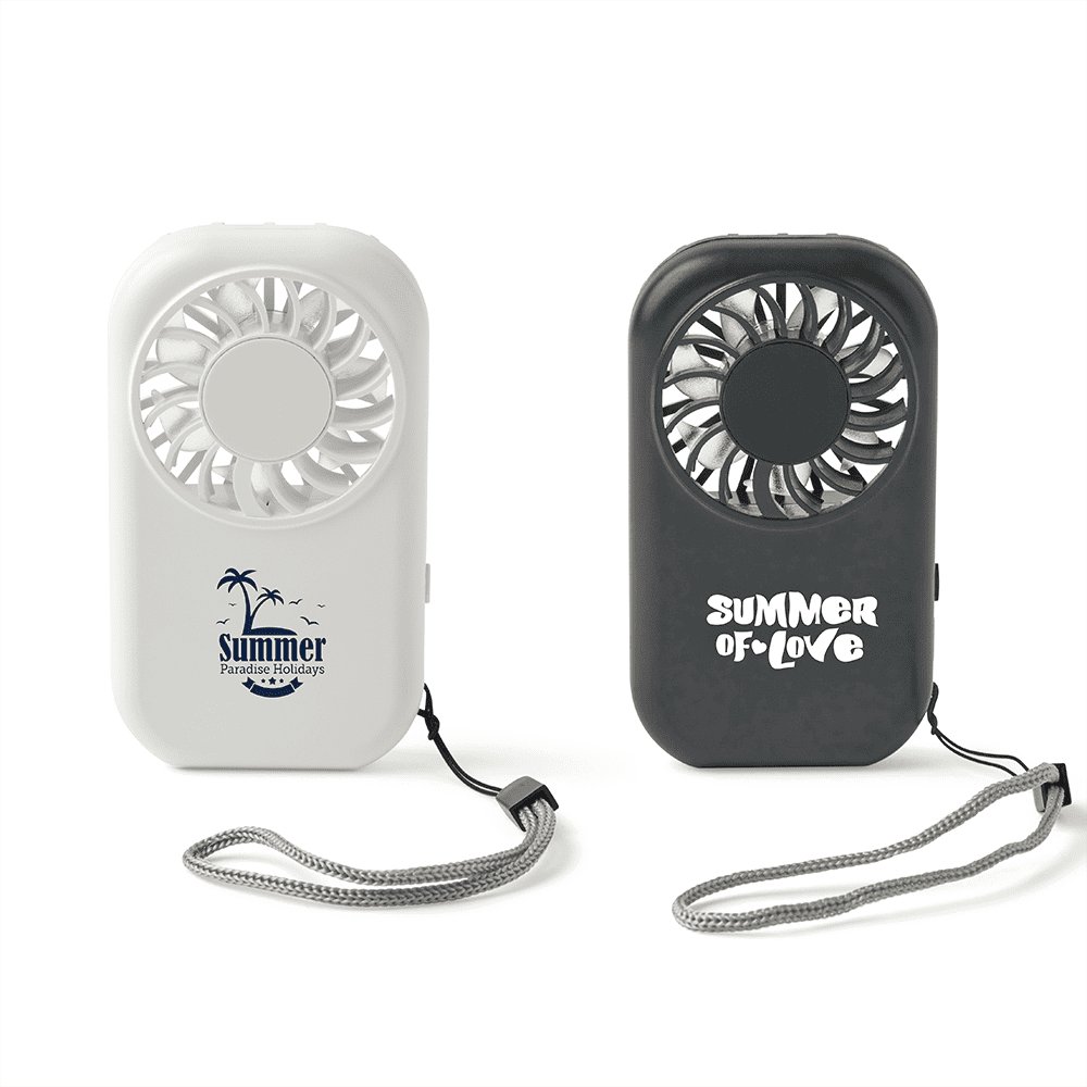 Five-Speed Rechargeable Pocket Fan with Carry Strap
