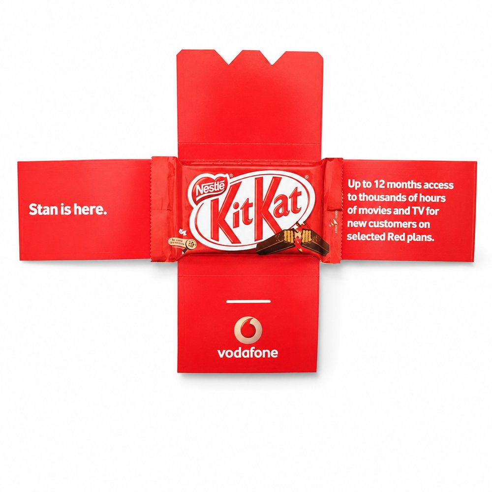 Branded Kit Kat in Custom Printed Case