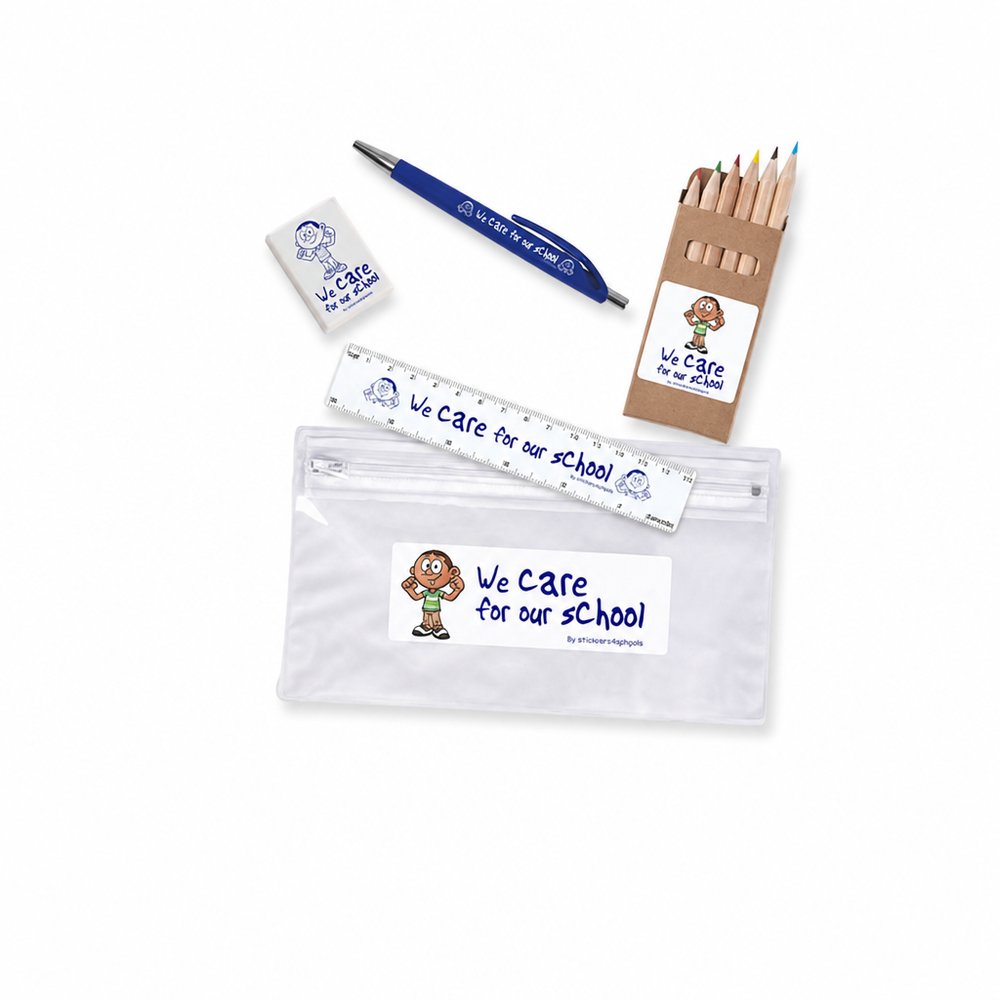 Branded Stationery Set in PVC Pencil Case