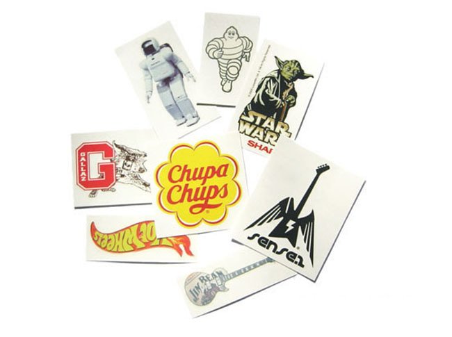 Custom Temporary Tattoos A4 Sheet — Branded