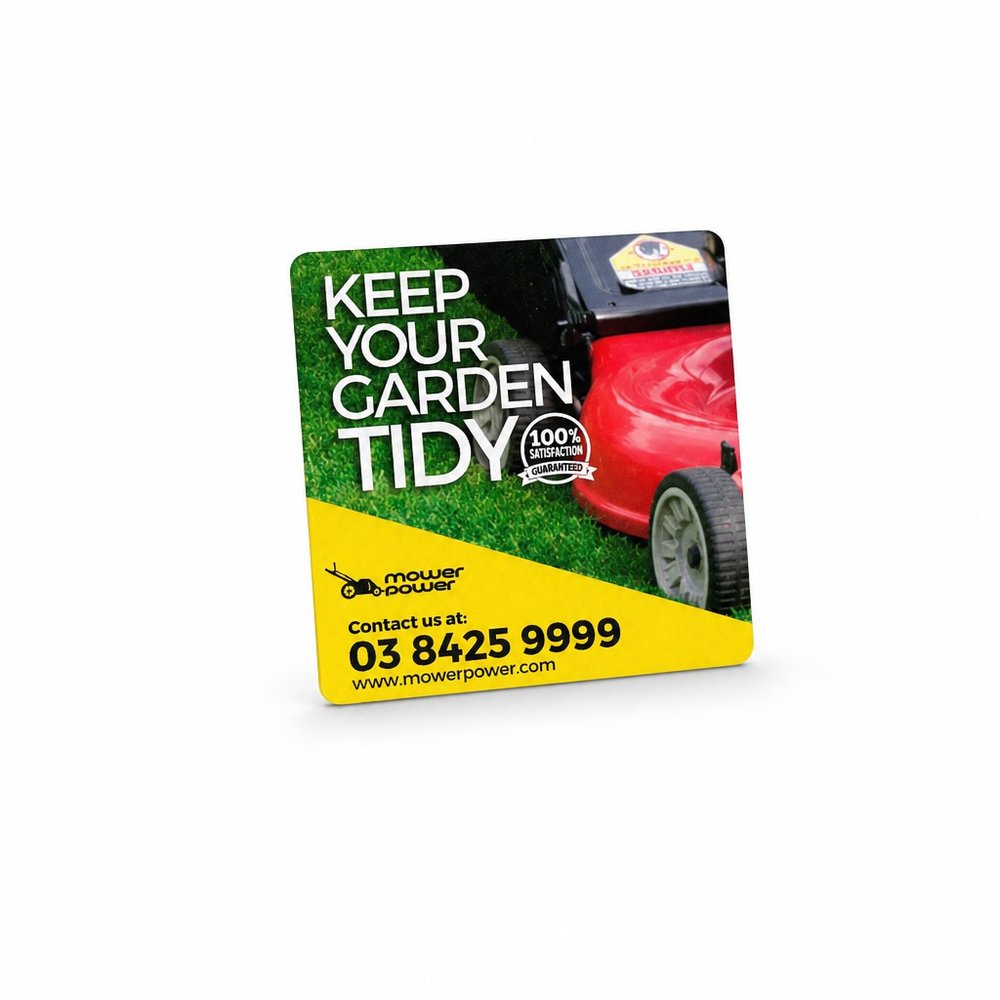 Branded Square Fridge Magnets 50mm — Full Colour