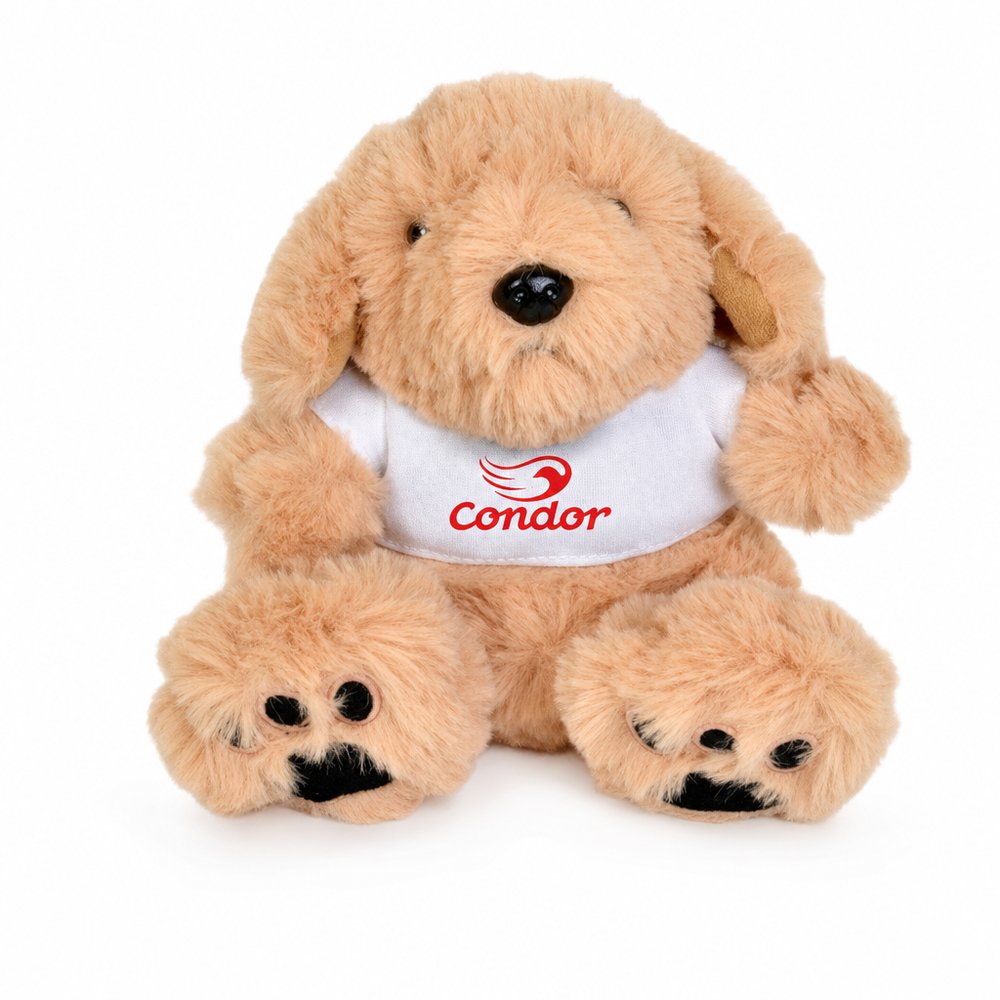 Branded Plush Puppy Toy with Custom Printed Shirt