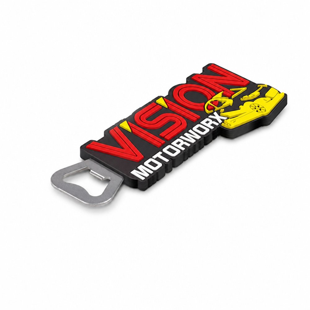 Custom PVC Bottle Openers with 3D Branding