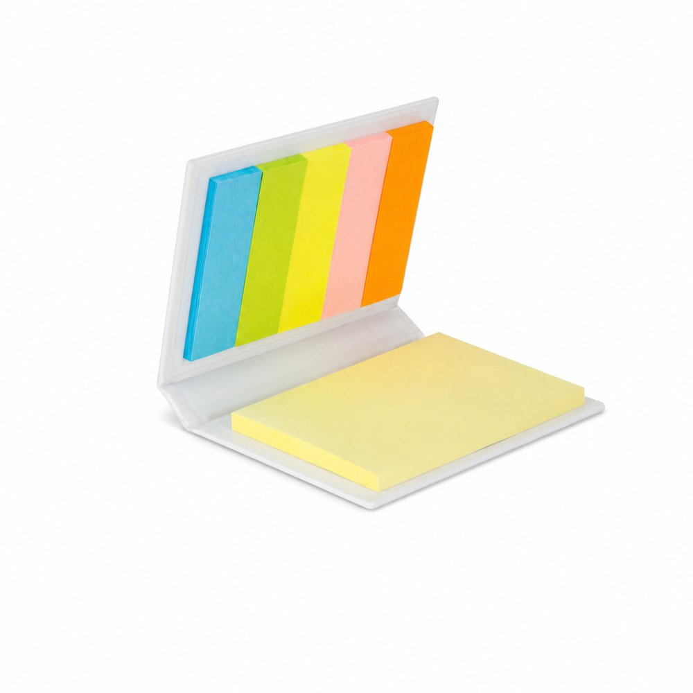 Branded Sticky Note Book with Coloured Flags