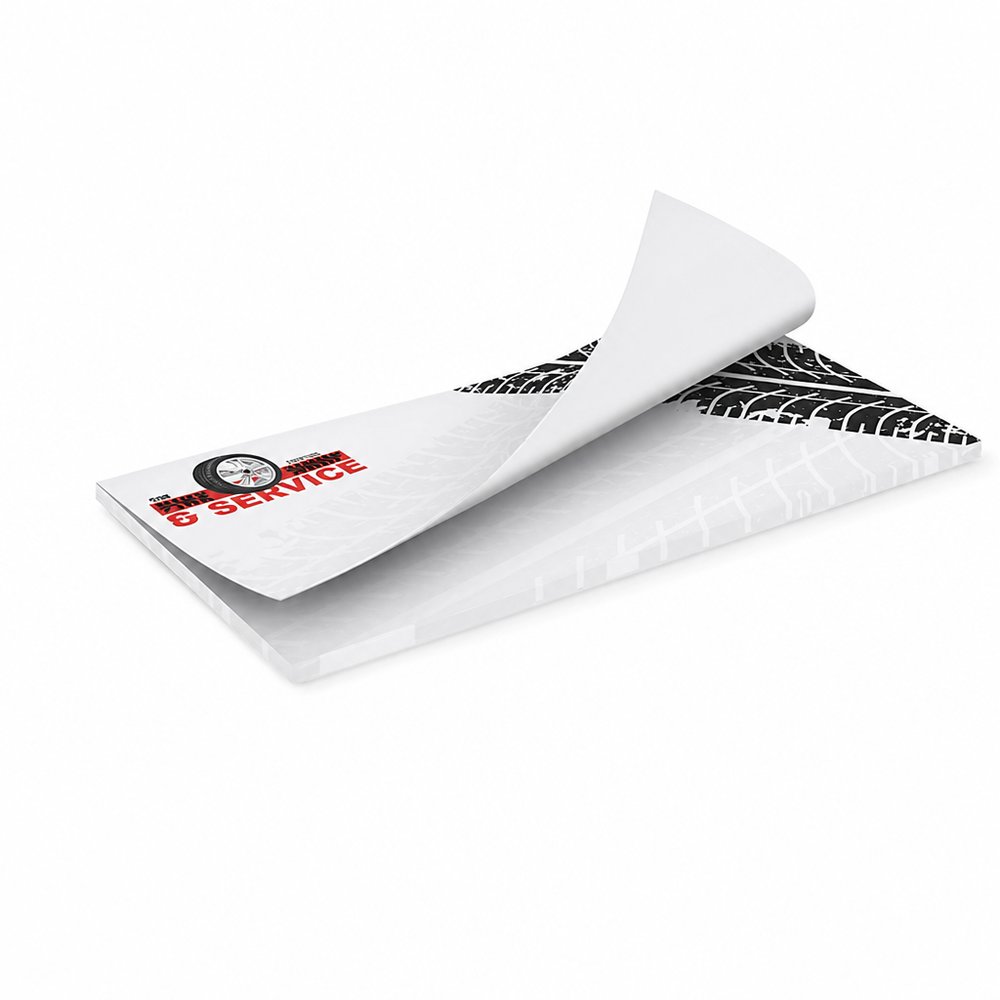 Full Colour DLE Long Notepad, 100 Pages, Custom Print