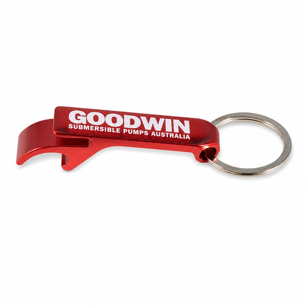 Aluminium Bottle Opener Keyring — Branded