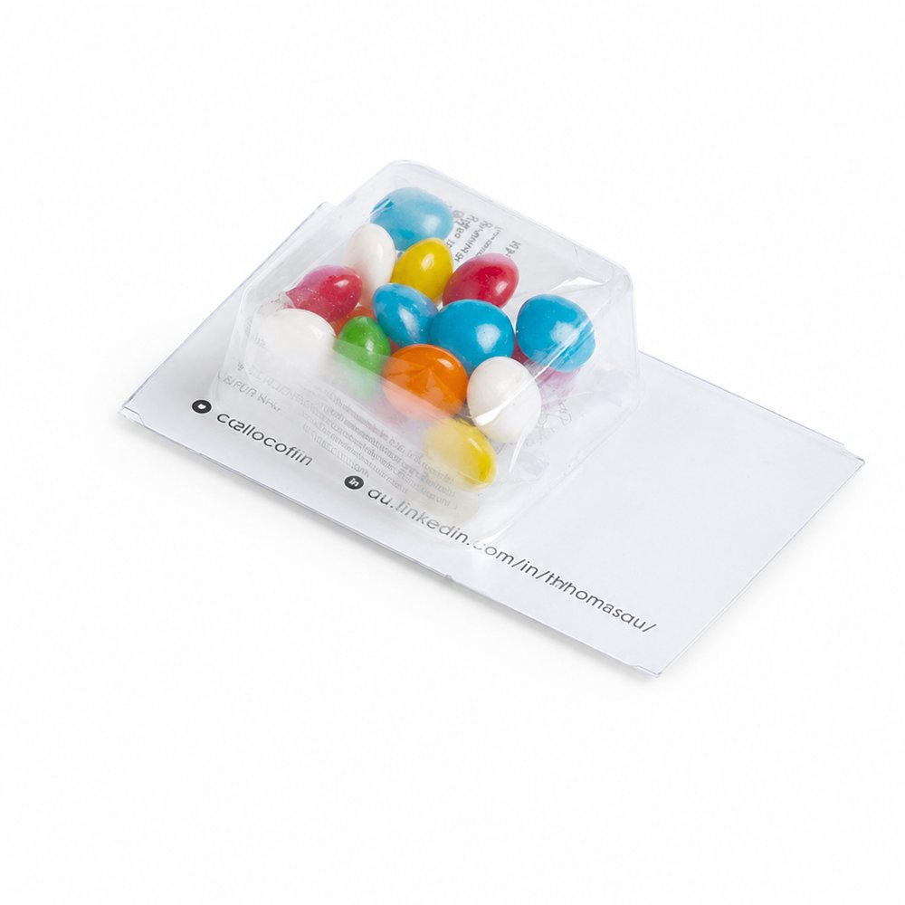 Chewy Fruit Business Card Box — Branded Confectionery