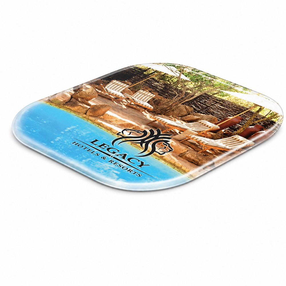 Frosted Coasters — Custom Branded Plastic Coasters