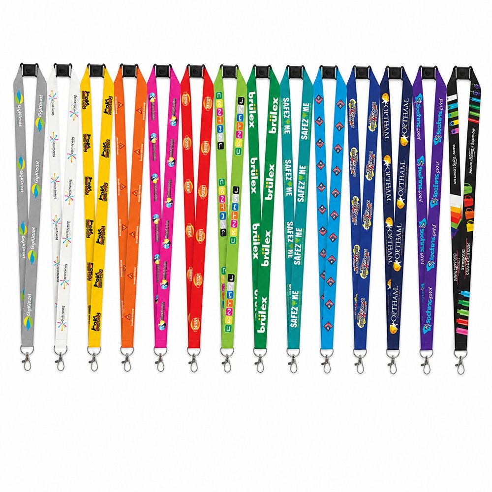 Personalised Lanyards 20mm — Full Colour Custom Print