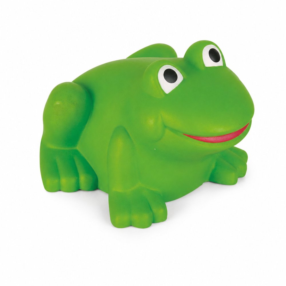 Branded Frog Stress Ball — Squeezable Promo Toy