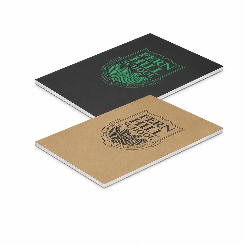 Kraft Bound Notebook 177x253mm — Custom Branded