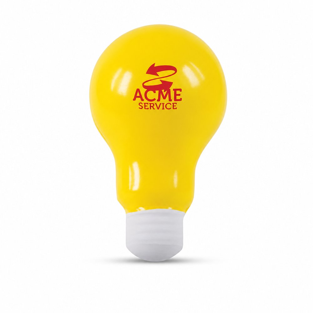 Light Bulb Stress Balls — Branded Squeeze Toys