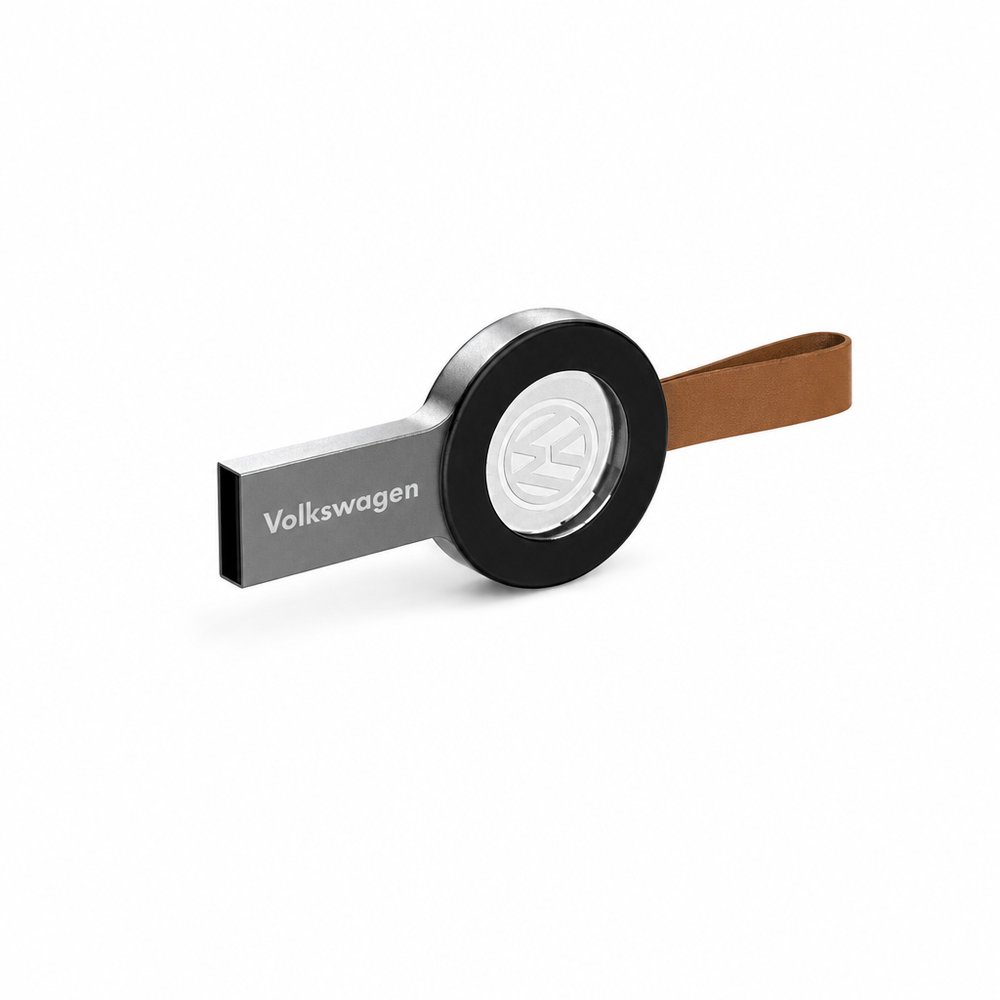 Custom Leather Strap Acrylic USB Flash Drive 4GB