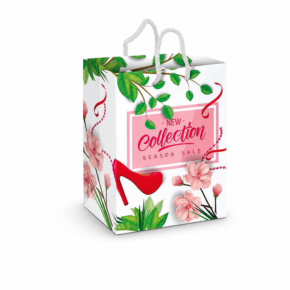 Custom Printed Paper Bags Large - Full Colour Laminated