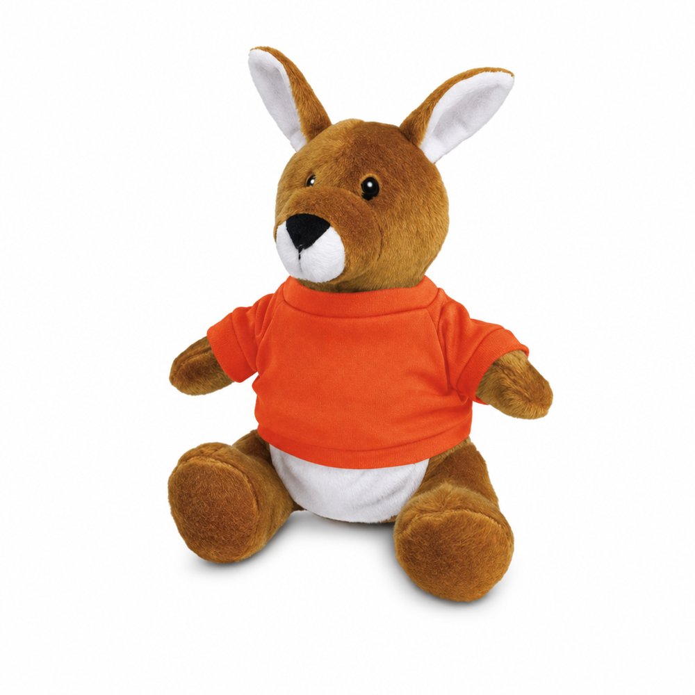 Branded Kangaroo Plush Toy with Custom T-Shirt